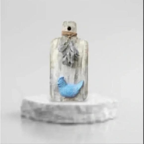 Handmade Wood Cutting Board Wall Art Ceramic Chicken Farmhouse Cottage Primitive - Picture 3 of 8